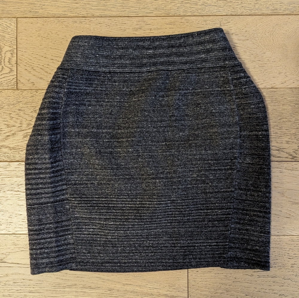 Express grey bodycon mini skirt, size small